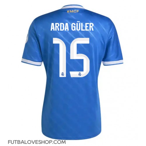 Dres Real Madrid Arda Guler #15 Tretina 2025-26 Krátky Rukáv